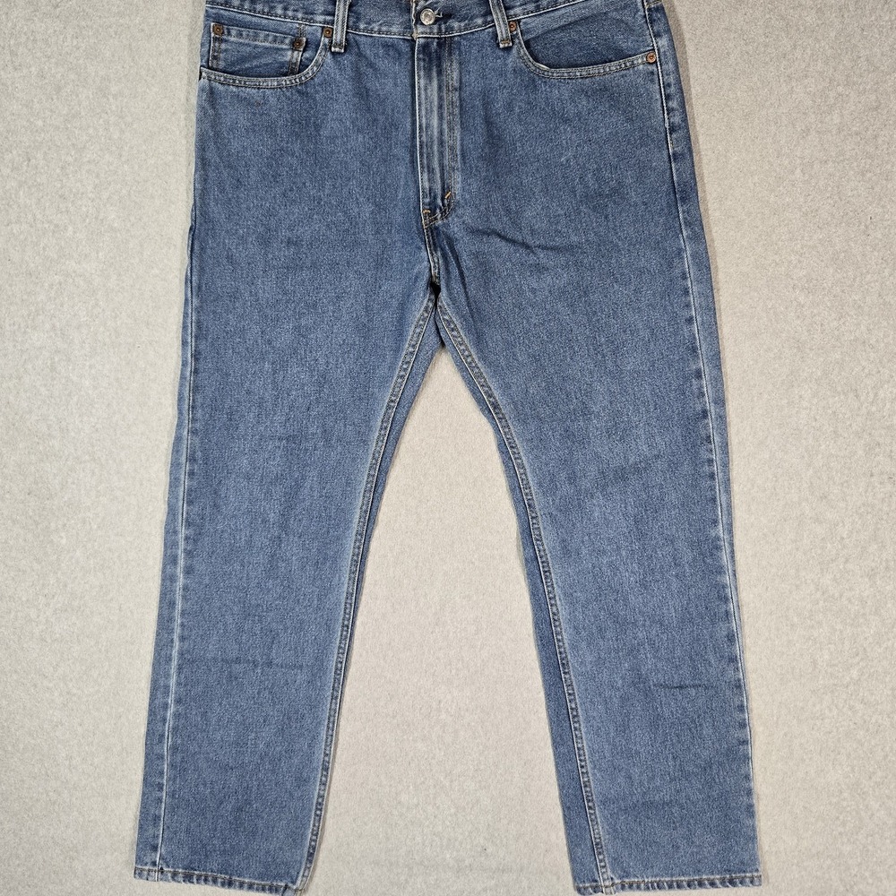 VINTAGE Levi's 505 Men Jeans 38X32 Blue Denim Regular Fit Straight Y2K